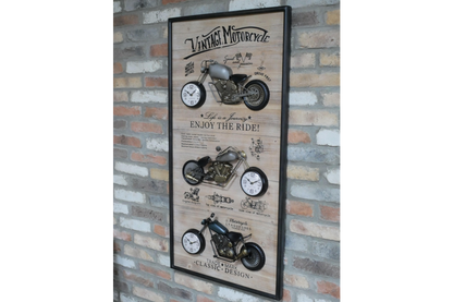 Motorbikes Clock