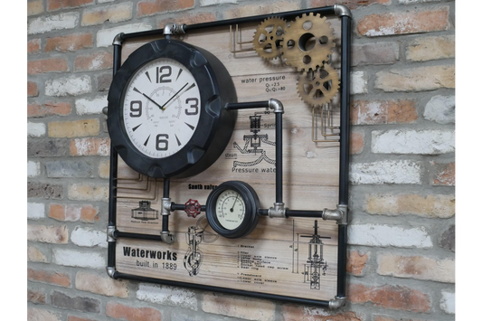 Large Pipe Clock