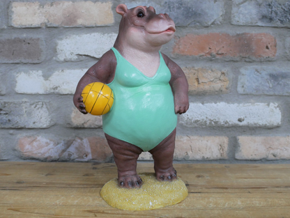 Hippo With Volleyball