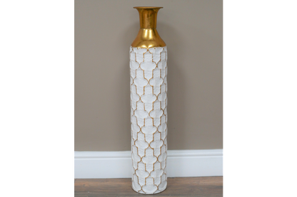 White & Gold Vase
