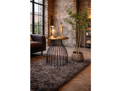 Black & Gold Side Table