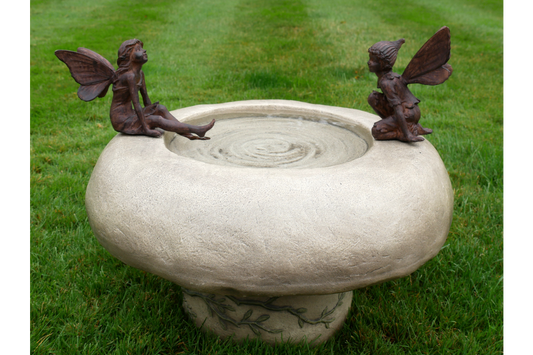 Bird Bath With Fairies