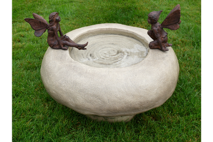 Bird Bath With Fairies