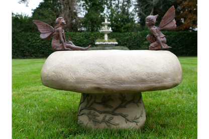 Bird Bath With Fairies