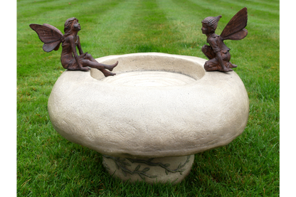 Bird Bath With Fairies