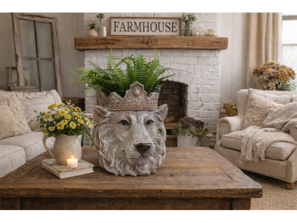 Lion Head Planter
