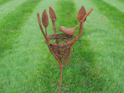 Rusty Bird Stake