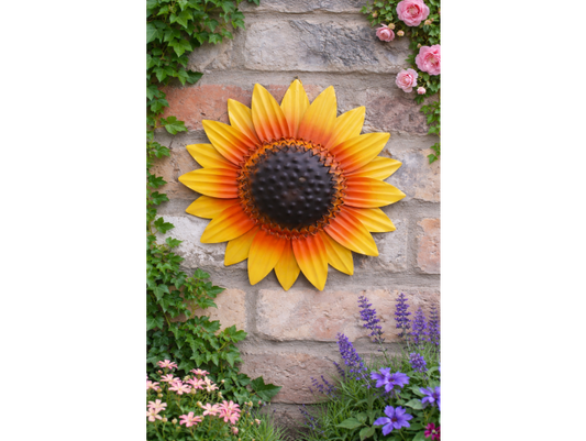 Sunflower Head Wall Decoration - L