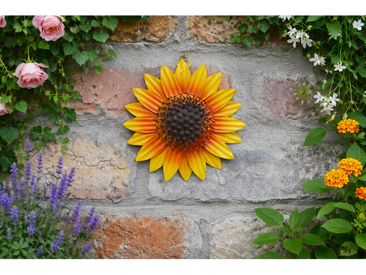 Sunflower Head Wall Decoration - S