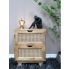 2 Drawer Rattan Bedside