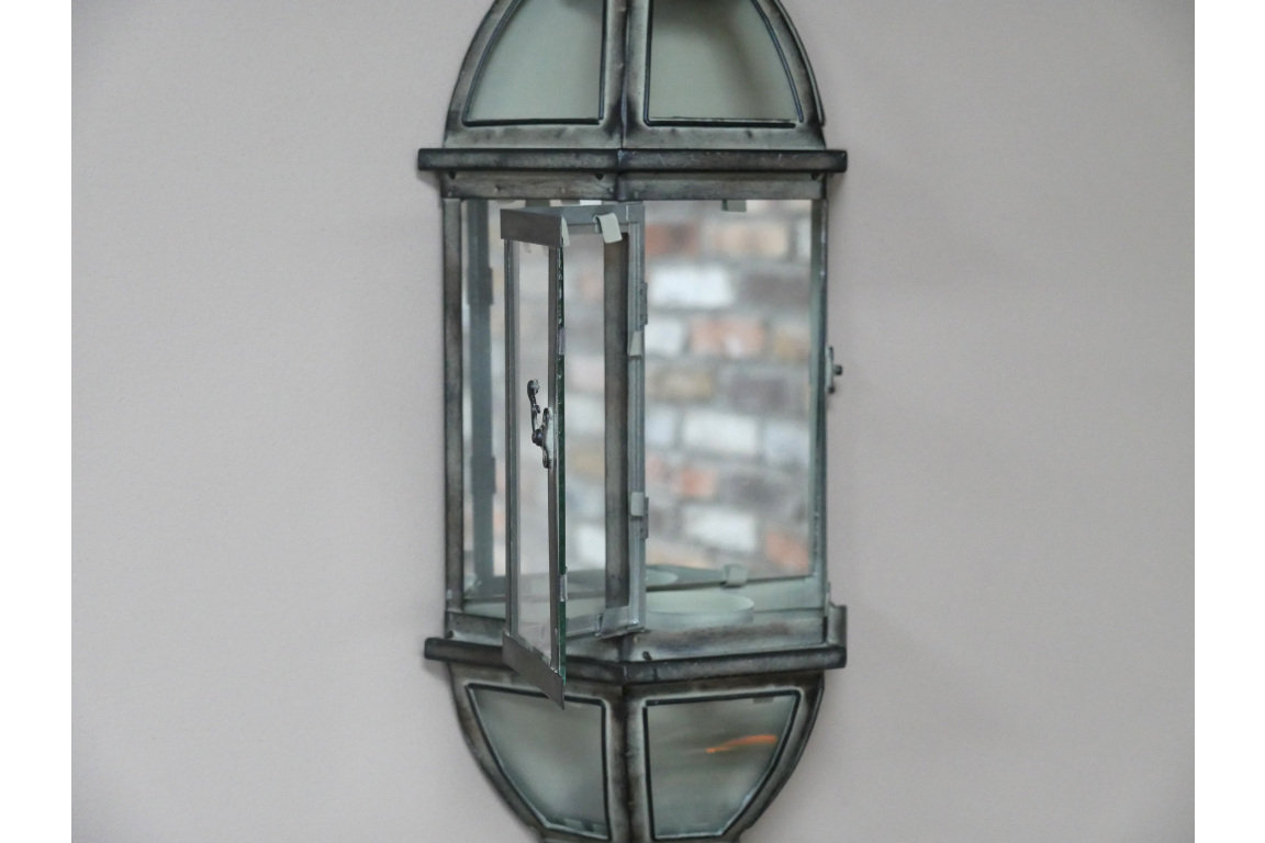 Wall Lantern with Mirror