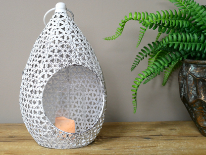White Candle Holder