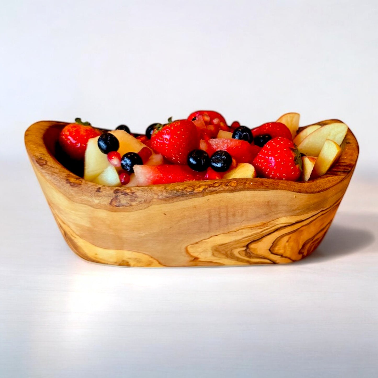 Olive Wood Natural Shape Rustic Hand Carved Snack/Side Bowl