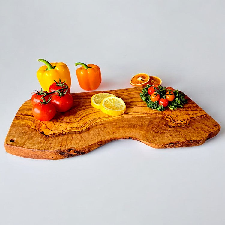 Olive Wood Irregular Shaped Cheese Board | 20-60 cm