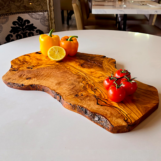 Charcuterie for 2 selling Irregular Board with Handle | Made of Olive Wood