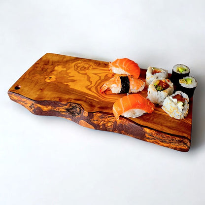 Olive Wood Handcrafted Wooden Charcuterie Cutting/Chopping/Cheese Board Solid Thick Serving Platter