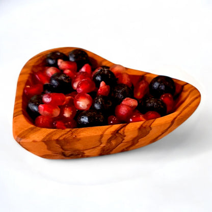 Olive Wood Heart Shaped Wooden Dish | Small | Medium | Large | Set