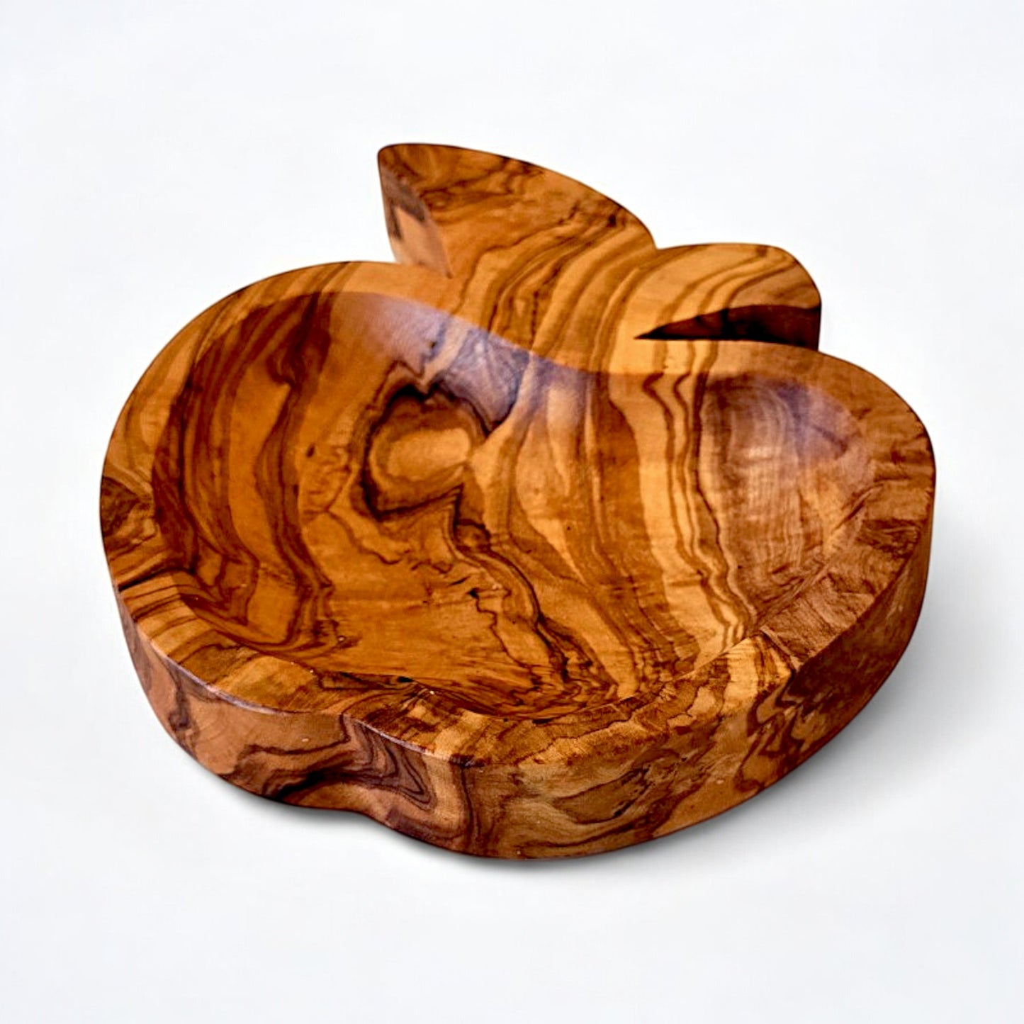 Olive Wood Apple Shaped Dish