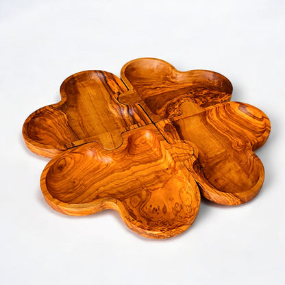 Wooden Puzzle Heart shaped dish , set of 4 dishes, jigsaw shaped pieces, wooden dishes, kitchen, restaurant, gift, handmade, romance, love