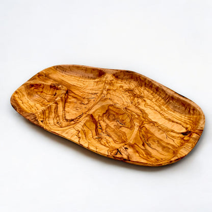 Olive Wood Tray-Nut Dish,  snacks Dish, olives Dish , cheese Dish 35 cm, Sustainably Sourced, Eco-Friendly, handmade, gift