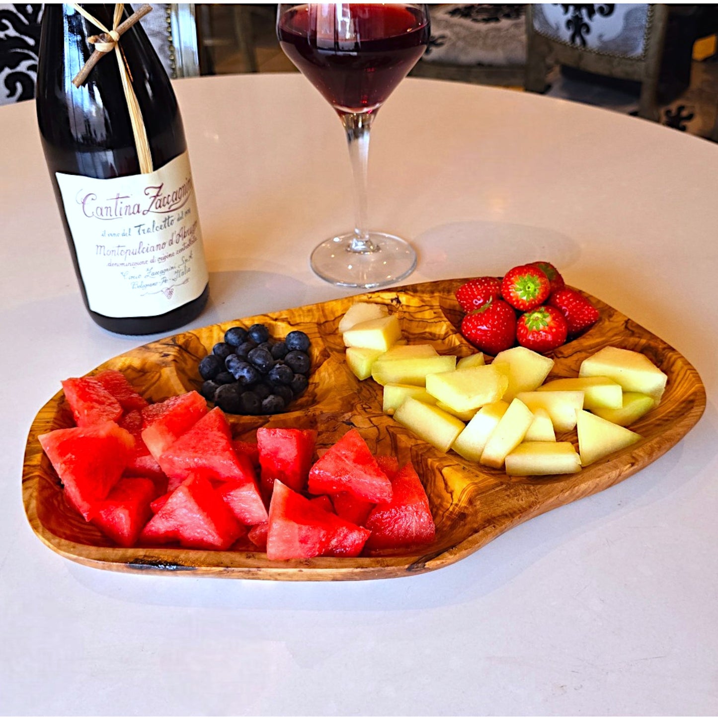 Olive Wood Tray-Nut Dish,  snacks Dish, olives Dish , cheese Dish 35 cm, Sustainably Sourced, Eco-Friendly, handmade, gift