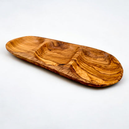 Olive Wood Tray-Nut Dish,  snacks Dish, olives Dish , cheese Dish 35 cm, Sustainably Sourced, Eco-Friendly, handmade, gift