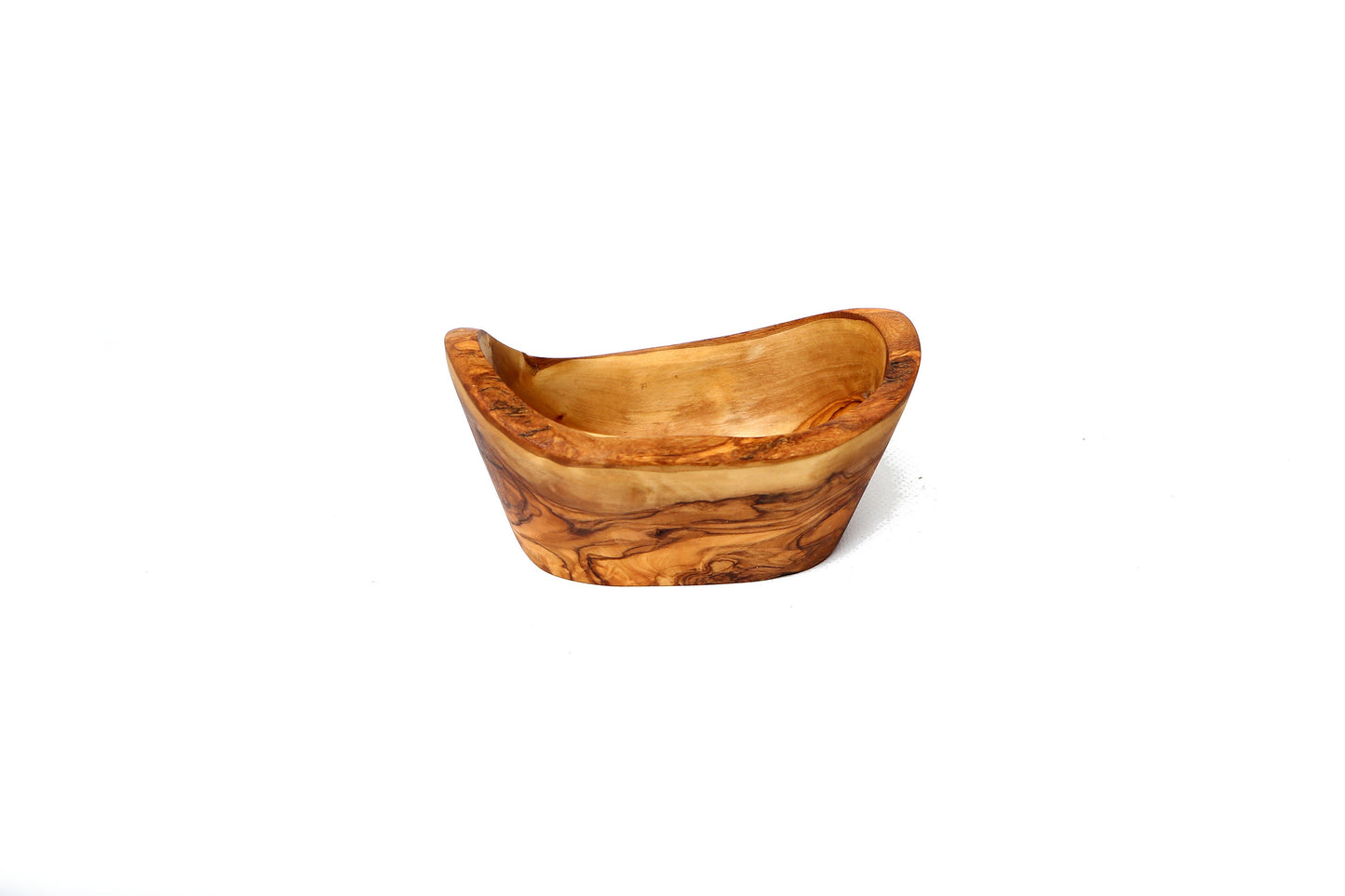 Olive Wood Natural Shape Rustic Hand Carved Snack/Side Bowl