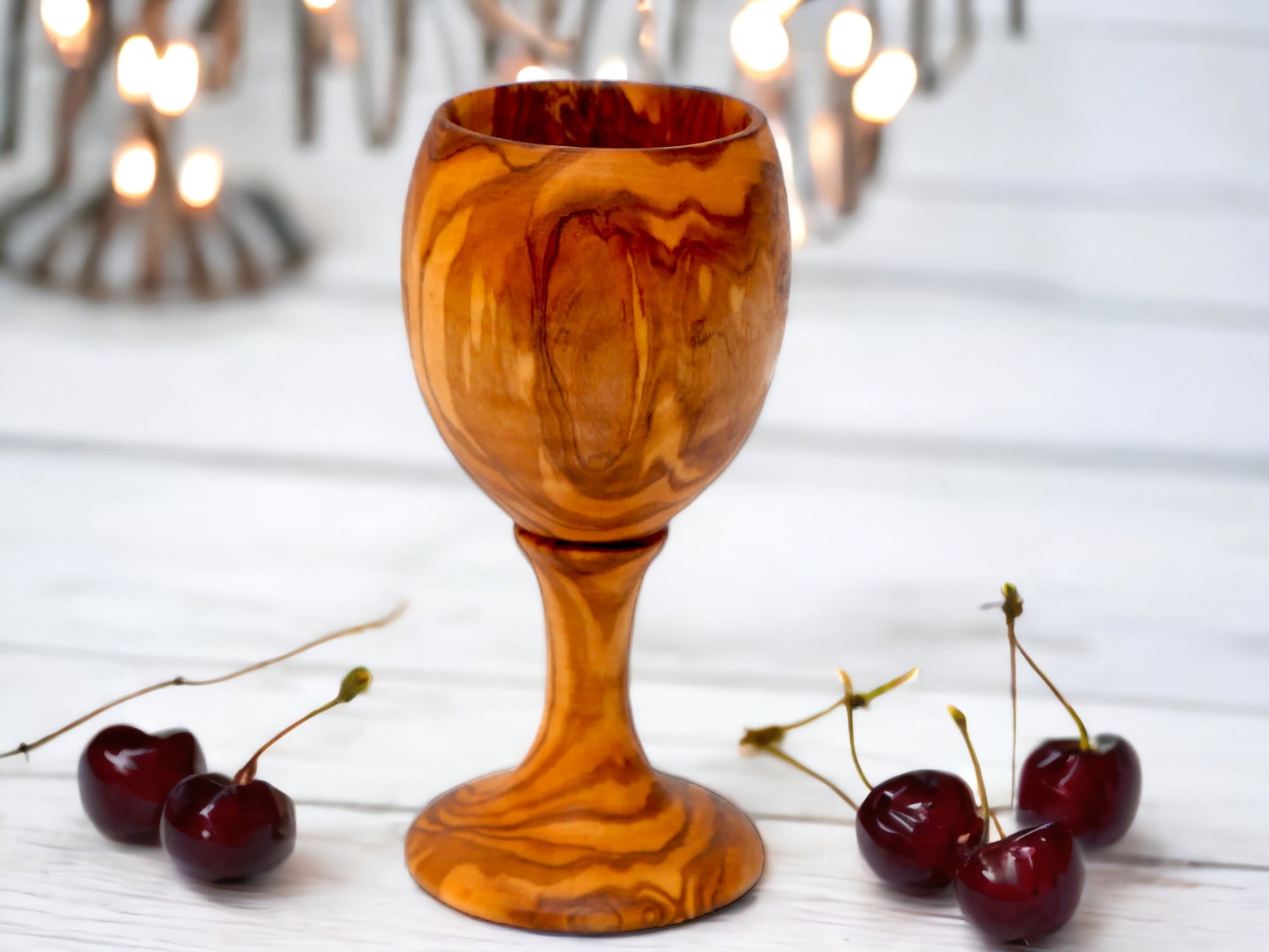 Olive Wood Wine Cup, barware, wine lovers, gift, gift for him, gift for her, decor