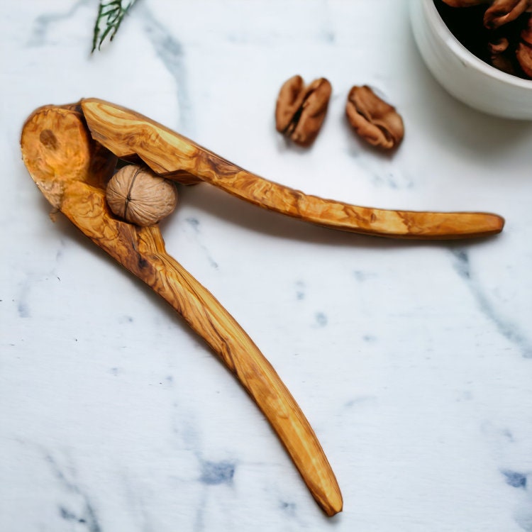 Olive Wood Clamp Nutcracker