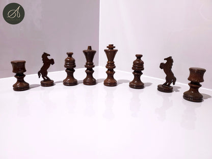 Olive Wood Wooden Chess Piece Set | 4 Sizes