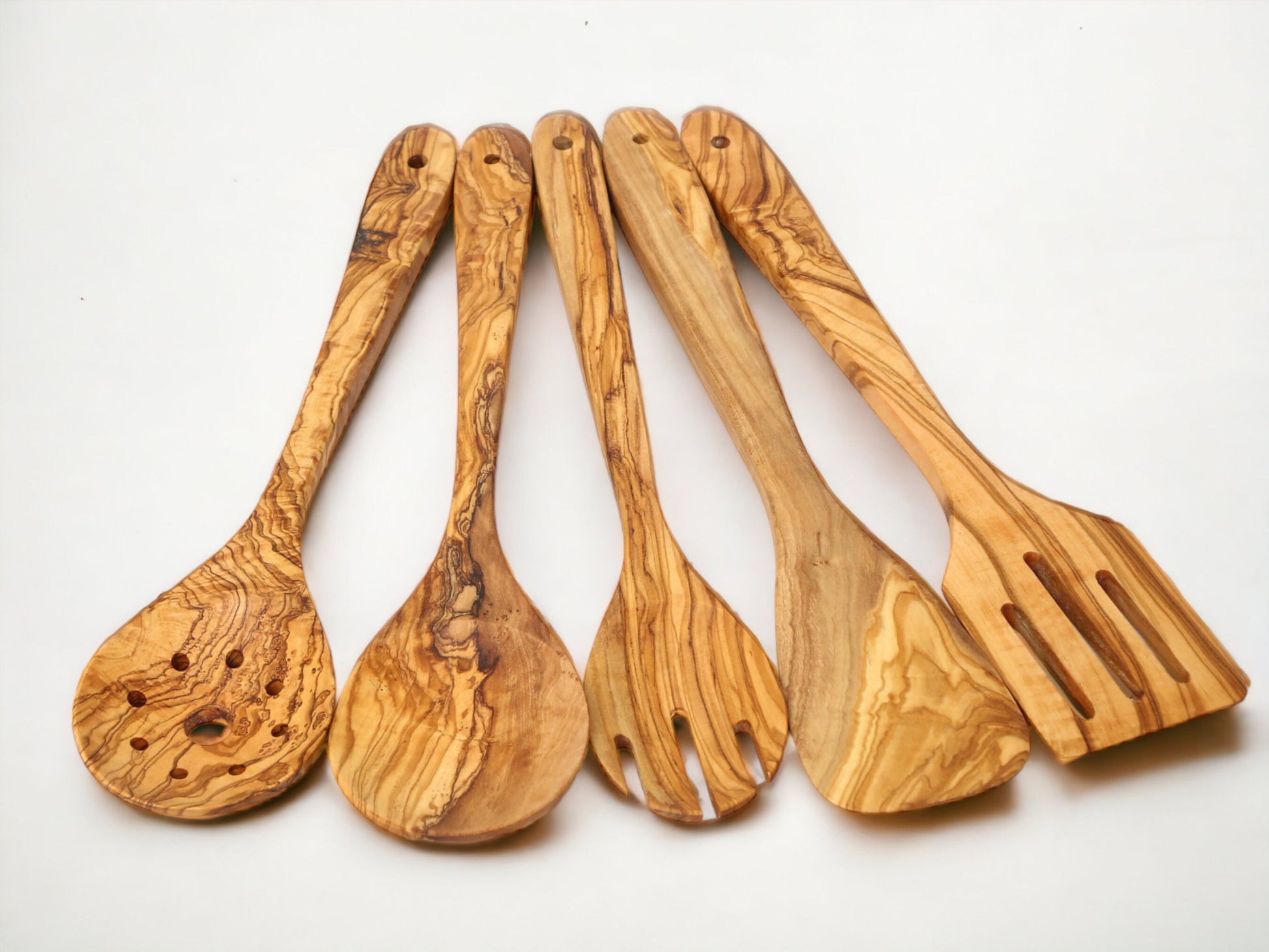 Olive Wood Cooking Utensils Set 35 cm, Cookware, Utensils Set, kitchen accessories, Restaurant, Handmade, gift