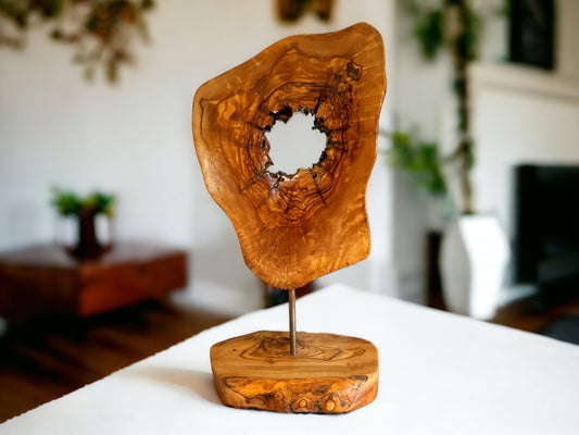 Olive Wood Unique Decorative Sculpture, home decor, gift