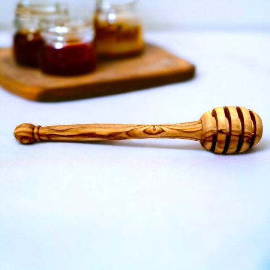 Olive Wood Honey Spoon 14 cm, diapper spoon, syrup spoon, chocolate spoon