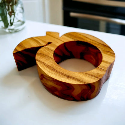 Olive Wood Fish Shaped napkin Holder