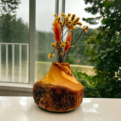 Olive Wood Handmade Wooden Vase