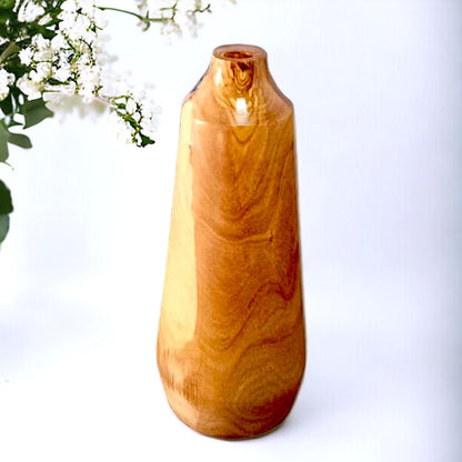 Olive Wood Handmade Wooden Vase