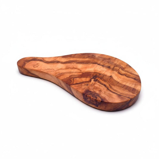 23cm Olive Wood Serving Board – Natural Grain Wood Appetizer Plate