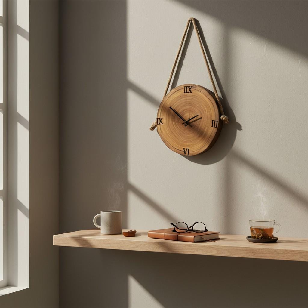 Wooden Wall Clock