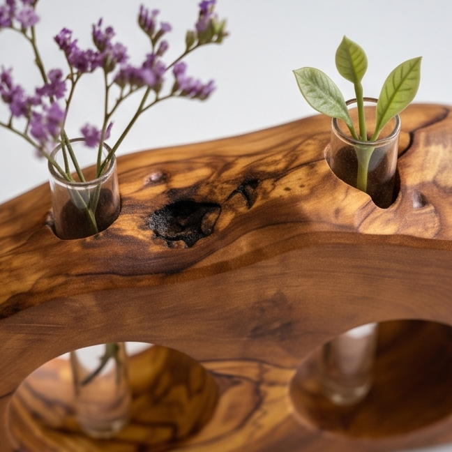 Rustic desktop propagation vase