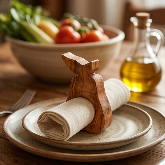 Handcrafted Olive Wood Napkin & Paper Holders | 5 Distinctive Styles
