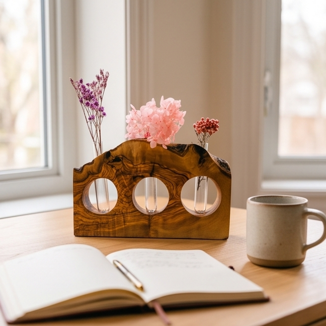 Rustic desktop propagation vase