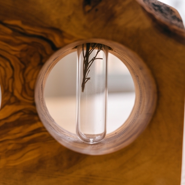 Rustic desktop propagation vase