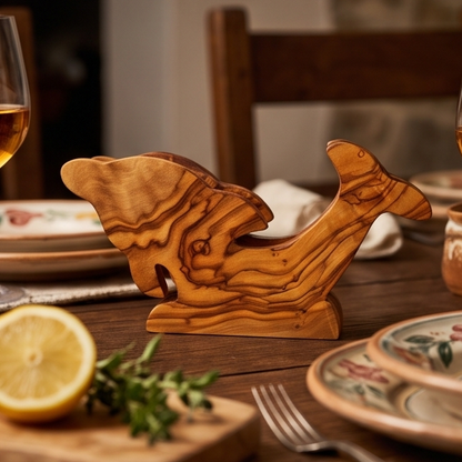 Porte-serviettes en bois d'olivier fabriqués à la main | 5 styles distinctifs