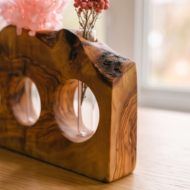 Rustic desktop propagation vase