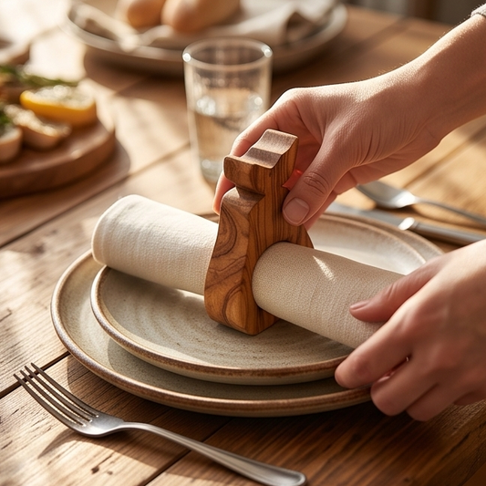Handcrafted Olive Wood Napkin & Paper Holders | 5 Distinctive Styles