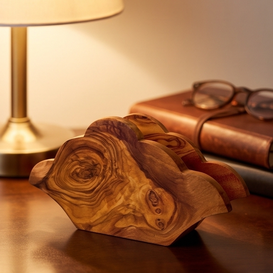 Handcrafted Olive Wood Napkin & Paper Holders | 5 Distinctive Styles