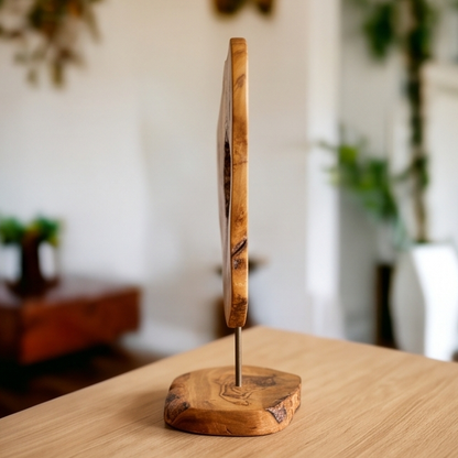 Olive Wood Unique Decorative Sculpture 20 cm, home decor, decor, gift, gift for parents, wedding gift