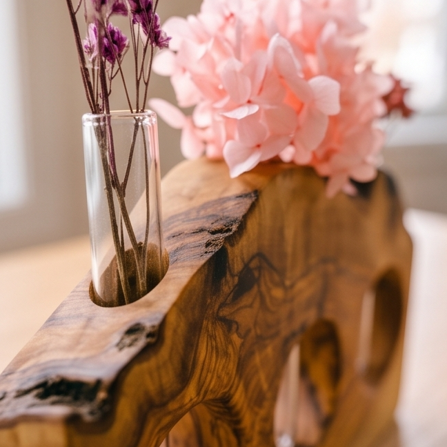 Rustic desktop propagation vase