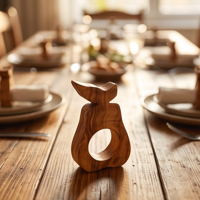 Porte-serviettes en bois d'olivier fabriqués à la main | 5 styles distinctifs