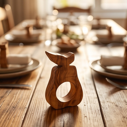 Porte-serviettes en bois d'olivier fait main | 5 styles distinctifs
